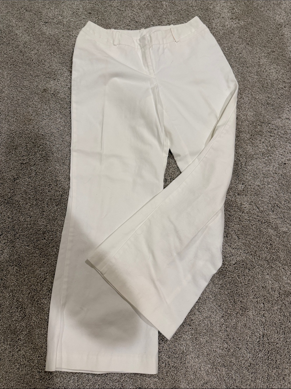 Worthington White Straight-Leg Women's Trousers